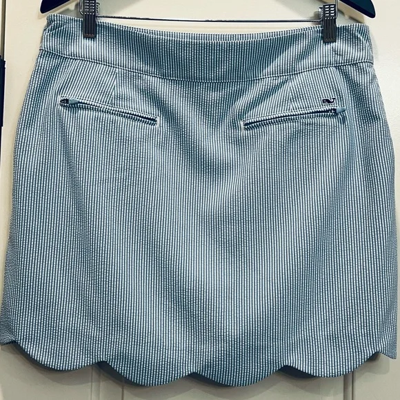 Vineyard Vines Seersucker Scallop Skirt - Picture 3 of 8